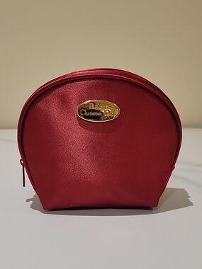 Christian Dior Red Satin Cosmetic Pouch